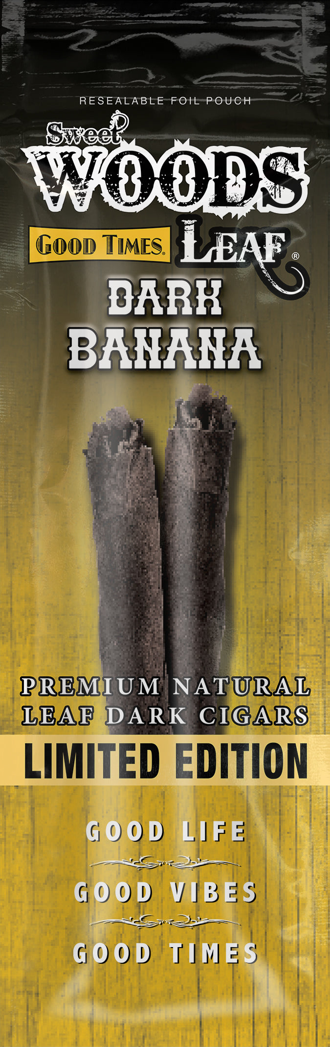 SWEET WOODS LEAF CIGAR 2PK - 15 POUCHES |DISPLAY|