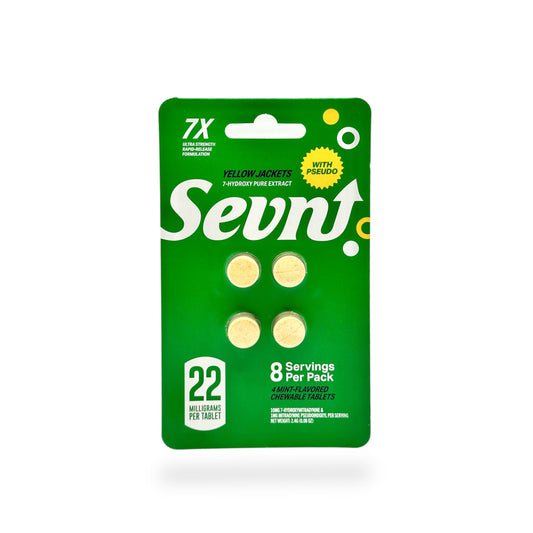 SEVN-7X ULTRA STRENGHT HYDROXY WITH PSEUDO 22MG PER TABLET 4PK 10CT/ BOX