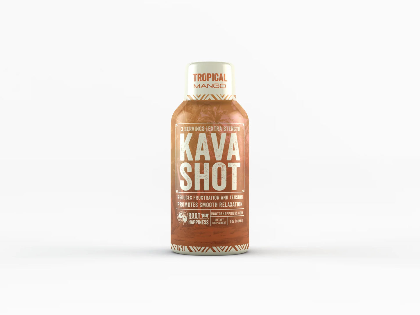 ROOT OF HAPPINESS - KAVA SHOT 2oZ  - 12PACK / BOX
