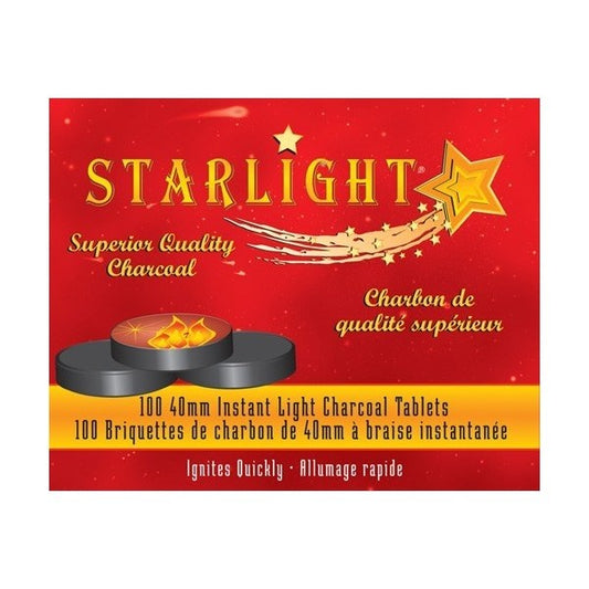 STARLIGHT CARBON CHARCOAL 40MM - 10CT/BOX
