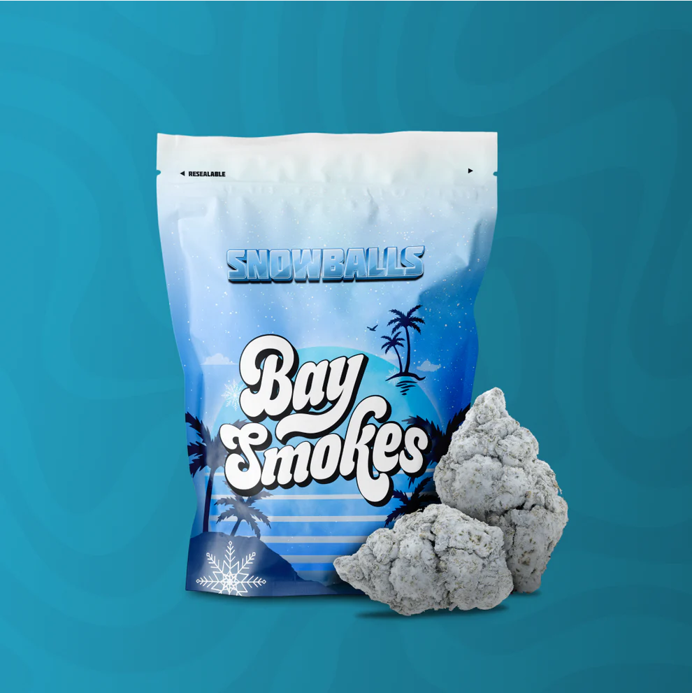 BAY BULK - SNOW BALLS  (SATIVA) HIGH THCa EXOTIC HEMP FLOWER 3.5GM / JAR