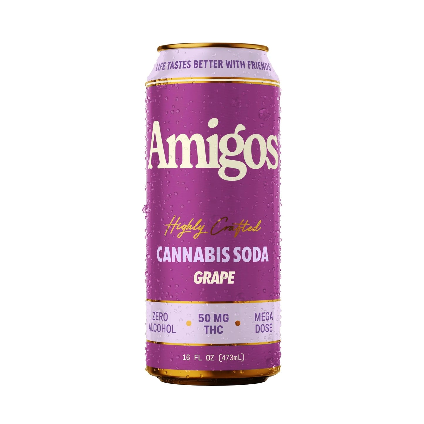 AMIGOS CANNABIS SODA 50MG THC CAN 16oz 24 / CASE