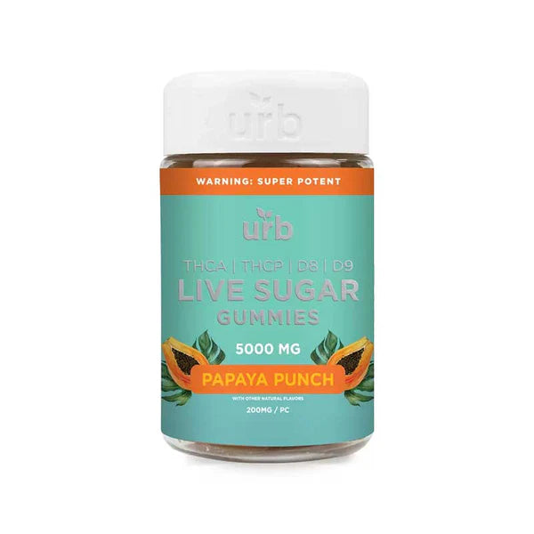 URB - THCA LIVE SUGAR 5000MG GUMMIES 6COUNT / BOX