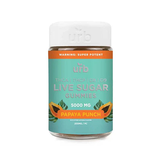 URB - THCA LIVE SUGAR 5000MG GUMMIES 6COUNT / BOX