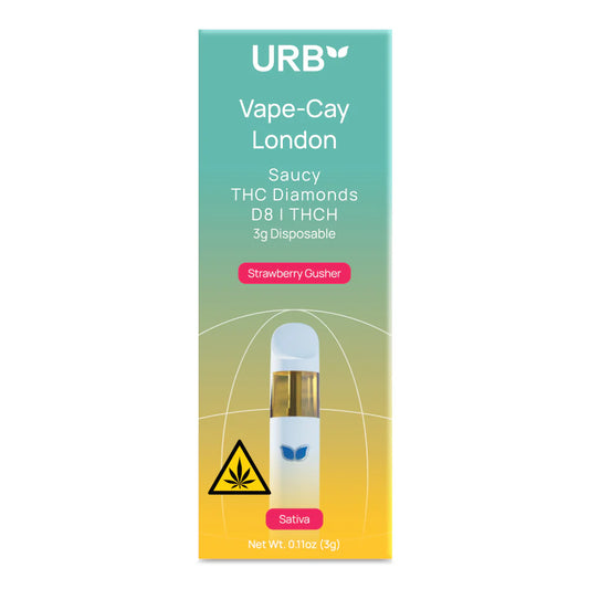 URB - VAPE CAY LONDON THC DIAMOND DISPOSABLE VAPE - 3ML 6PACK