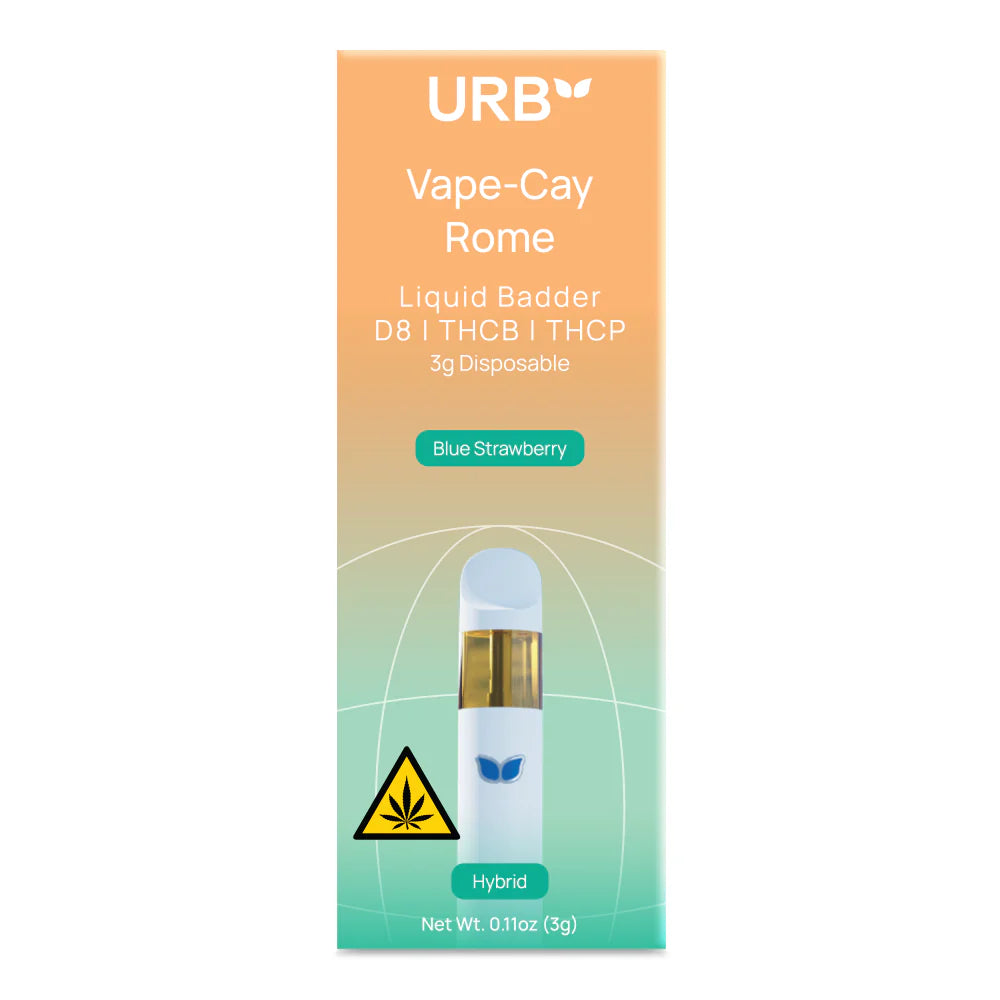 URB - D8|THCA|THCB|THCP| LIQUID BADDER - 3G DISPOSABLE - 6PACK/BOX