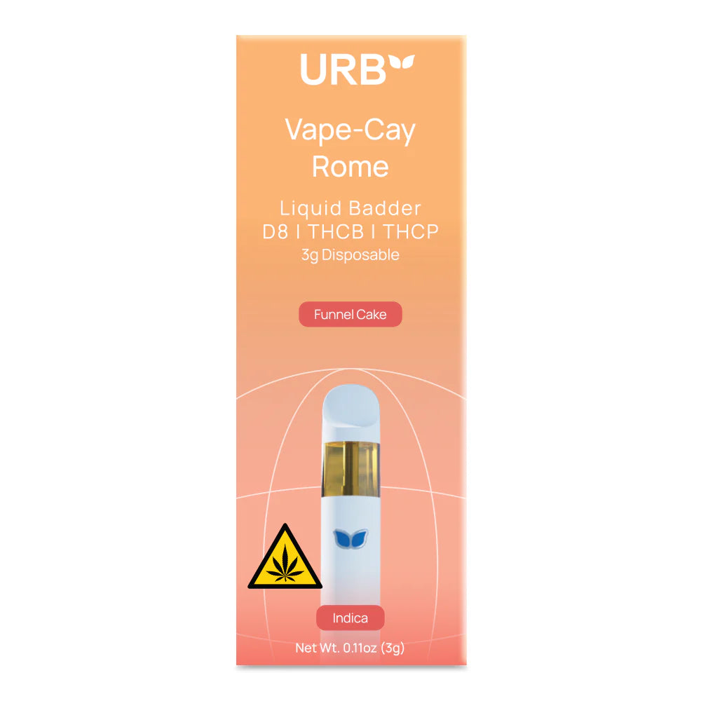 URB - D8|THCA|THCB|THCP| LIQUID BADDER - 3G DISPOSABLE - 6PACK/BOX