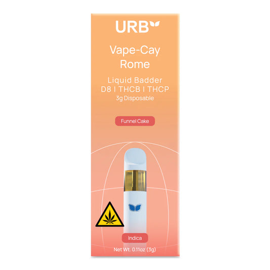 URB - D8|THCA|THCB|THCP| LIQUID BADDER - 3G DISPOSABLE - 6PACK/BOX