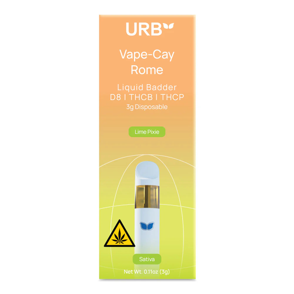 URB - D8|THCA|THCB|THCP| LIQUID BADDER - 3G DISPOSABLE - 6PACK/BOX