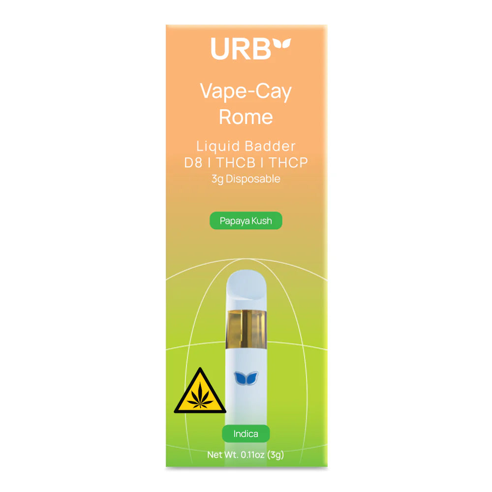 URB - D8|THCA|THCB|THCP| LIQUID BADDER - 3G DISPOSABLE - 6PACK/BOX
