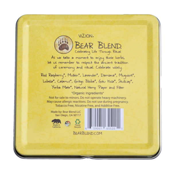 BEAR BLEND - VIZION LODGE HERBAL CIGARETTES - 10PACK/TIN