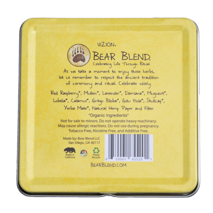 BEAR BLEND - VIZION LODGE HERBAL CIGARETTES - 10PACK/TIN