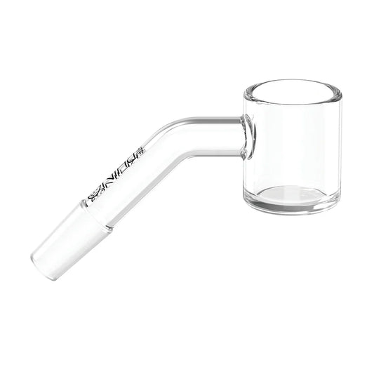 WHITE RHINO - 10MM 45 DEGREE MALE QUARTZ BANGER 2MM THICK BOWL