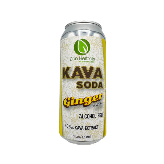 KAVA GINGER FUSION SODA 4PACK / 24COUNT CASE