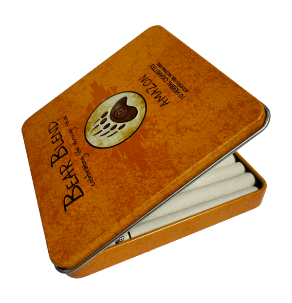 BEAR BLEND - AMAZON  HERBAL CIGARETTES - 10PACK/TIN