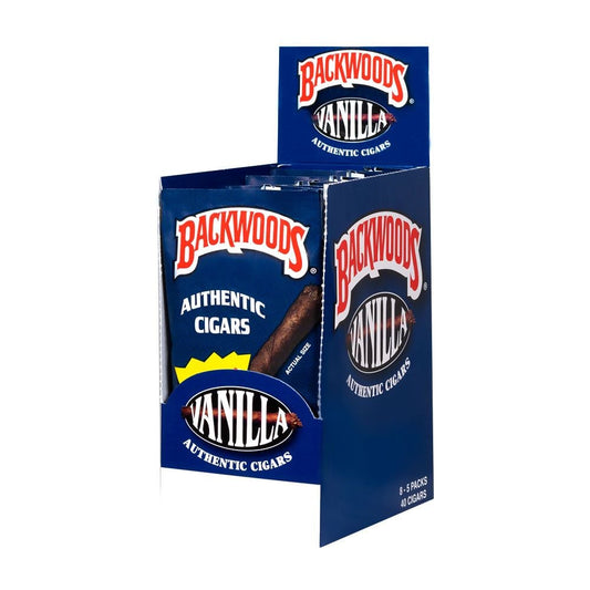 BACKWOOD - VANILLA CIGARS - 8 Packs of 5