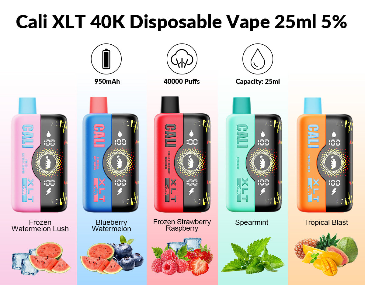 CALI XTL - 5% DISPOSABLE (25ML) - 40K PUFFS 6CT/ BOX