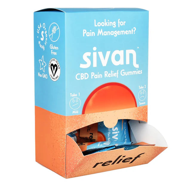SIVAN CBD BLEND GUMMIES 5PK(25MG EACH) |NO THC| 10CT DISPLAY BOX