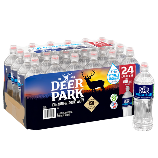 Deer Park 100% Natural Spring Water 700 ml, 24 pk