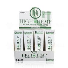 HIGH HEMP NATURAL ROLLING PAPER CONES