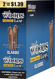 SWEET WOODS LEAF CIGAR 2PK - 15 POUCHES |DISPLAY|