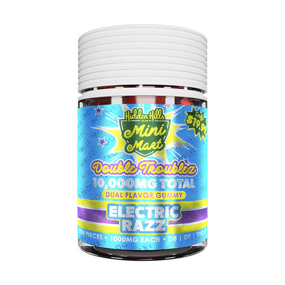 HIDDEN HILLS MINI MART DUAL FLAVOR GUMMIES D8|D9|THC-P| 10,000MG (10CT) 6 PACK