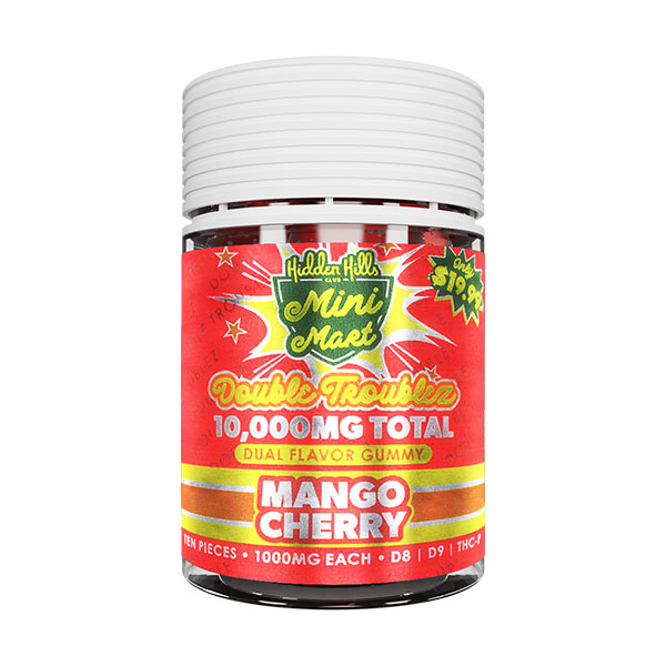 HIDDEN HILLS MINI MART DUAL FLAVOR GUMMIES D8|D9|THC-P| 10,000MG (10CT) 6 PACK