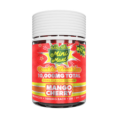 HIDDEN HILLS MINI MART DUAL FLAVOR GUMMIES D8|D9|THC-P| 10,000MG (10CT) 6 PACK