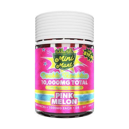 HIDDEN HILLS MINI MART DUAL FLAVOR GUMMIES D8|D9|THC-P| 10,000MG (10CT) 6 PACK