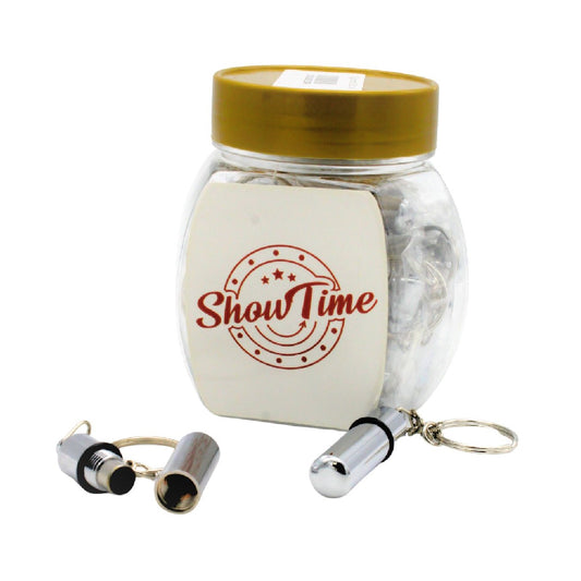 SHOW TIME METAL KEY RING CIGAR PUNCH 20CT JAR