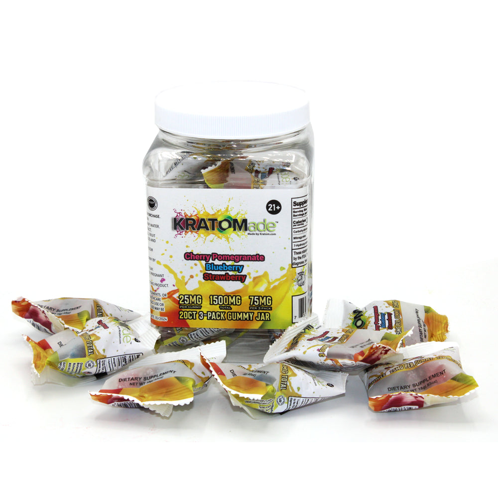 KRATOMADE GUMMIES 3-PACK - 20CT/JAR