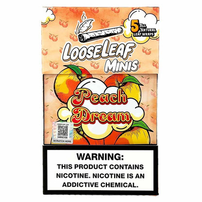 LOOSE LEAF - MINI 5 COUNT  ALL NATURAL LEAF WRAPS 8PACK / BOX