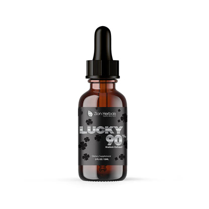 ZION HERBALS - LUCKY90 WITH 90% MIT 15ML KRATOM LIQUID EXTRACT