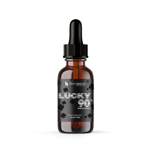 ZION HERBALS - LUCKY90 WITH 90% MIT 15ML KRATOM LIQUID EXTRACT