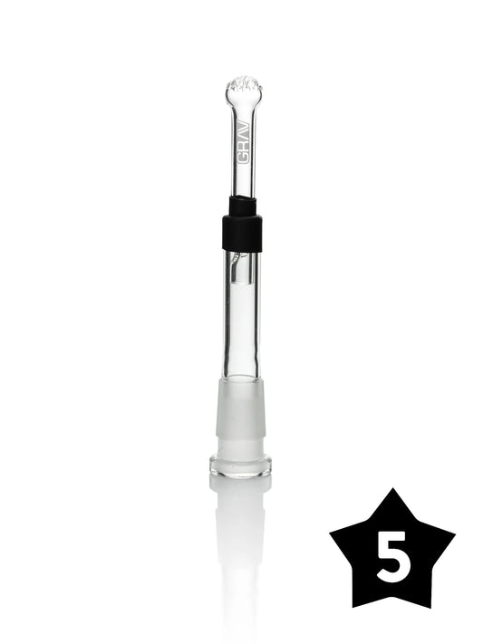 14MM GRAV ADJUSTABLE DOWNSTEM - CLEAR - PACK OF 5