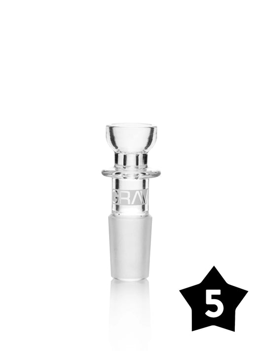 GRAV 14MM CUP BOWL - CLEAR - PACK OF 5