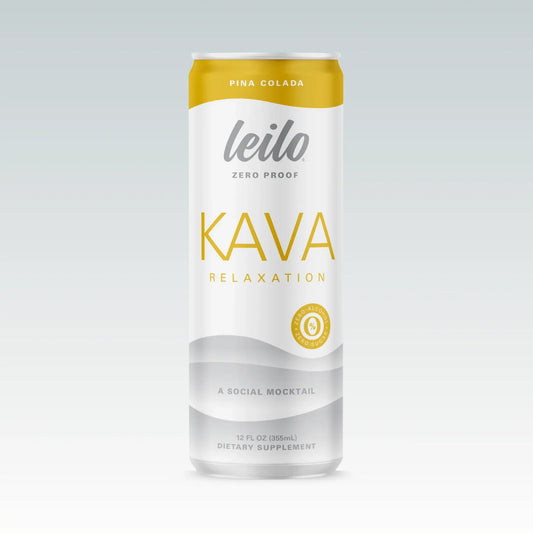 LEILO SOCIAL MOCKTAIL KAVA RELAXATION DRINK 12OZ - 12 PACK