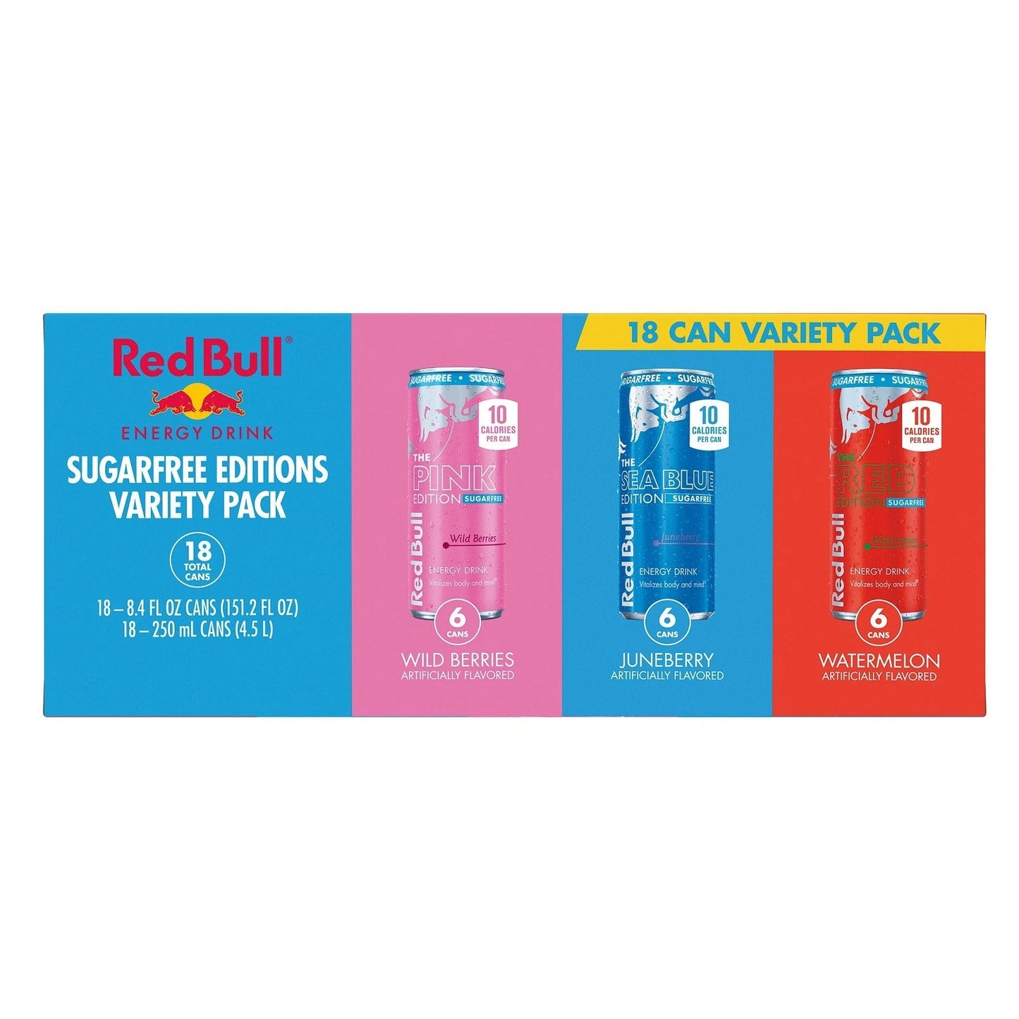 RED BULL ENERGY VARIETY PACK 8.4 FL.OZ.- 18PK / CASE