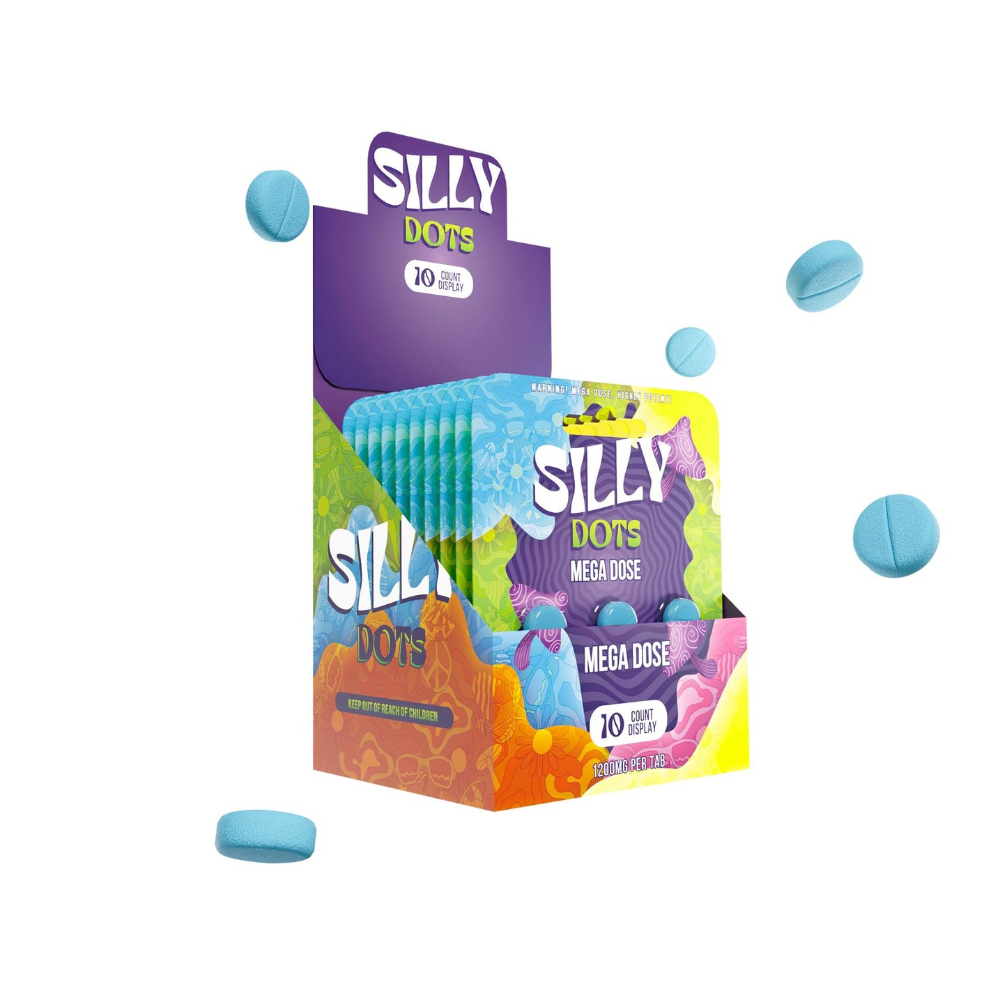SILLY DOTS MEGA DOSE 1200MG PER TABLET 3PK 10CT/ BOX